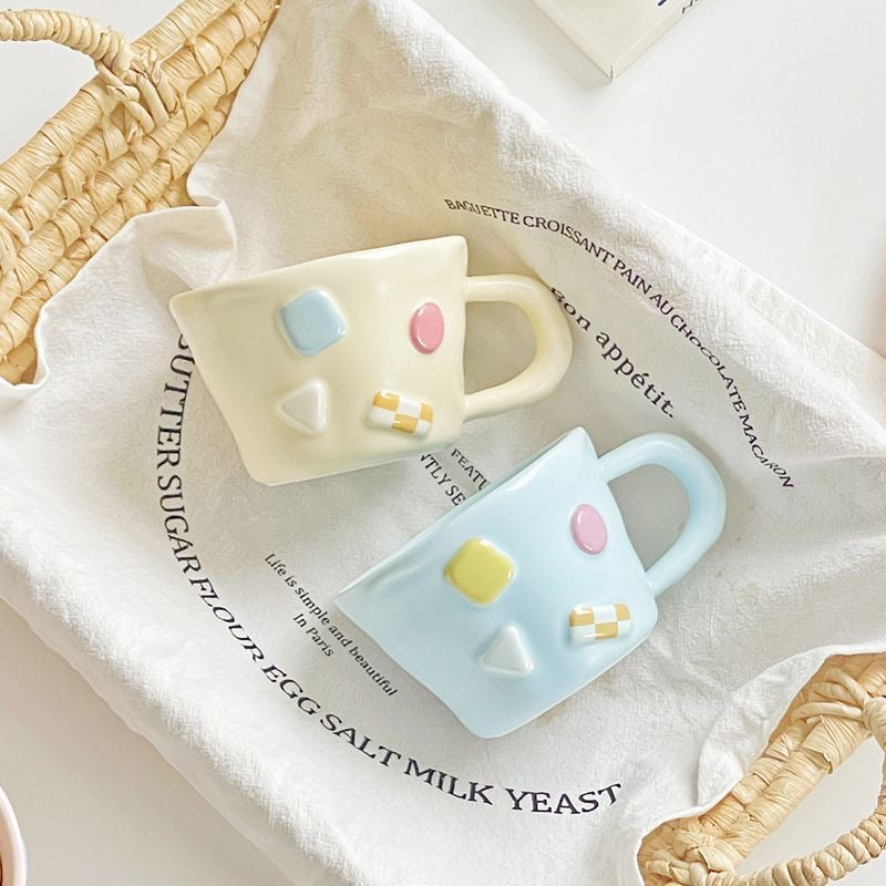 Creamy Cookie: Morning Coffee Mug with Lollipop-shaped Spoon