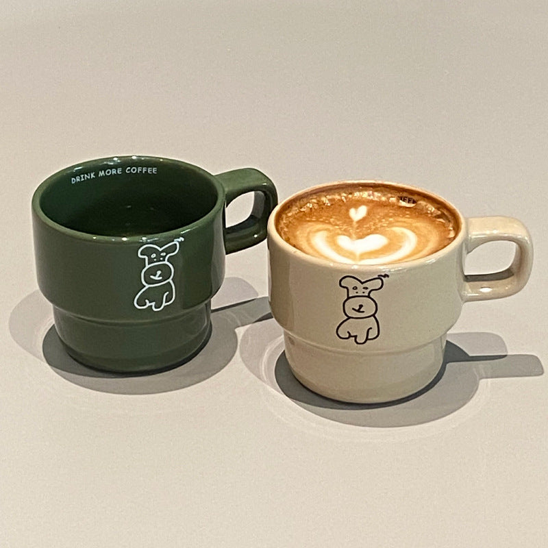 Cute Puppy Coffee Mug Cup for Lovely Couples