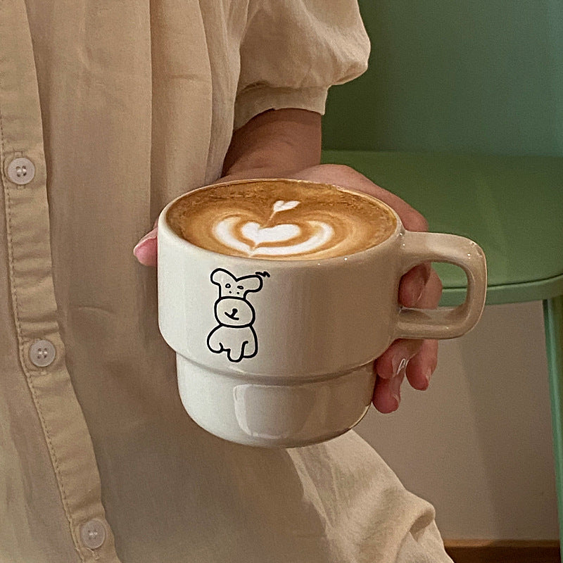Cute Puppy Coffee Mug Cup for Lovely Couples