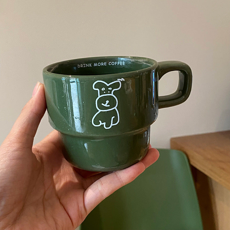 Cute Puppy Coffee Mug Cup for Lovely Couples
