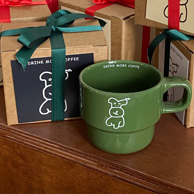 Cute Puppy Coffee Mug Cup for Lovely Couples