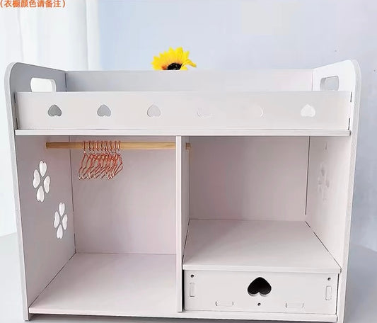 Wooden Closet for Dolls/Pets