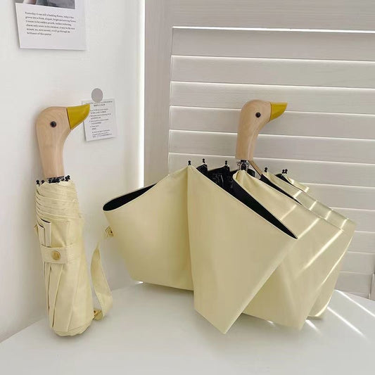 Duck Holder Automatic Waterproof Anti-UV Umbrella