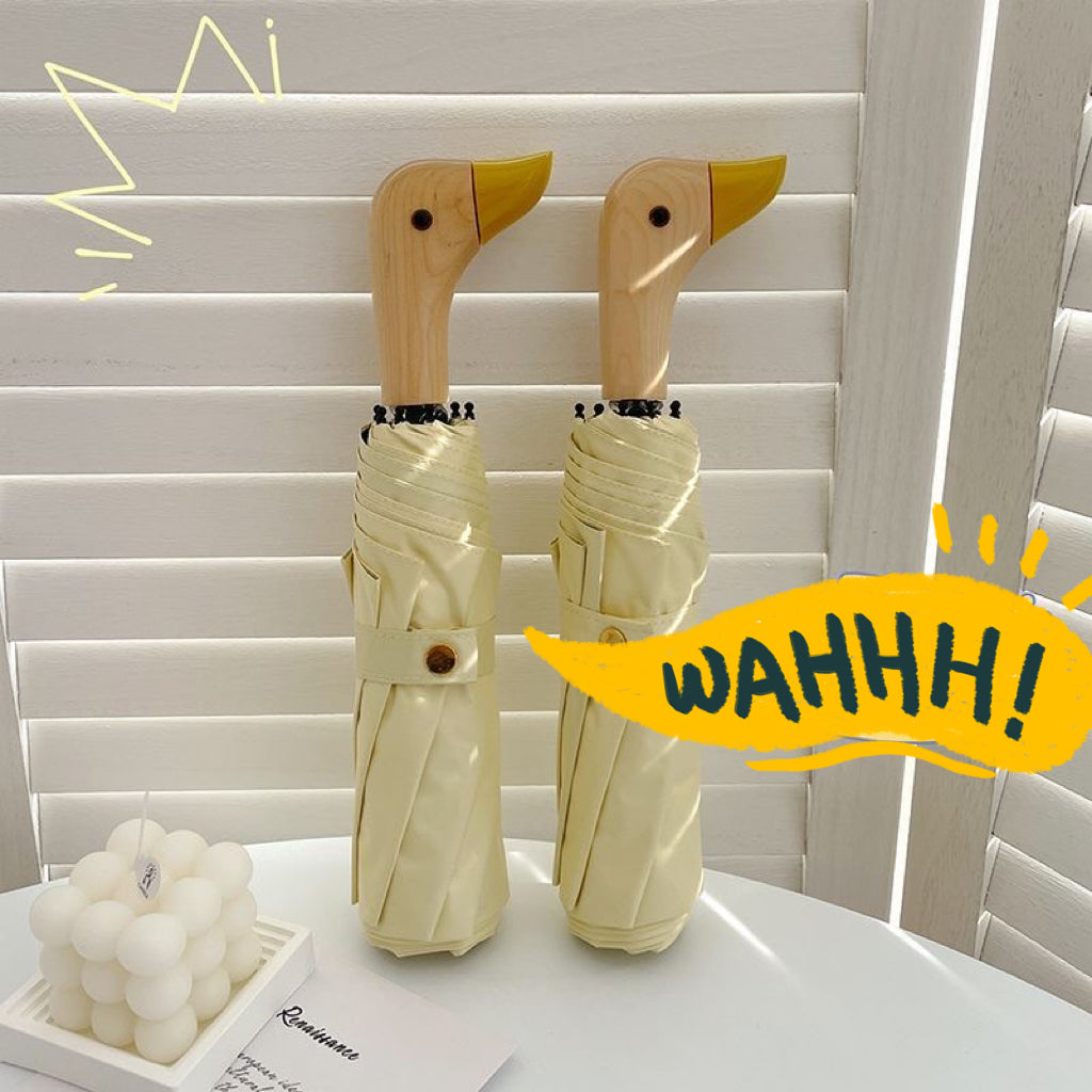 Duck Holder Automatic Waterproof Anti-UV Umbrella