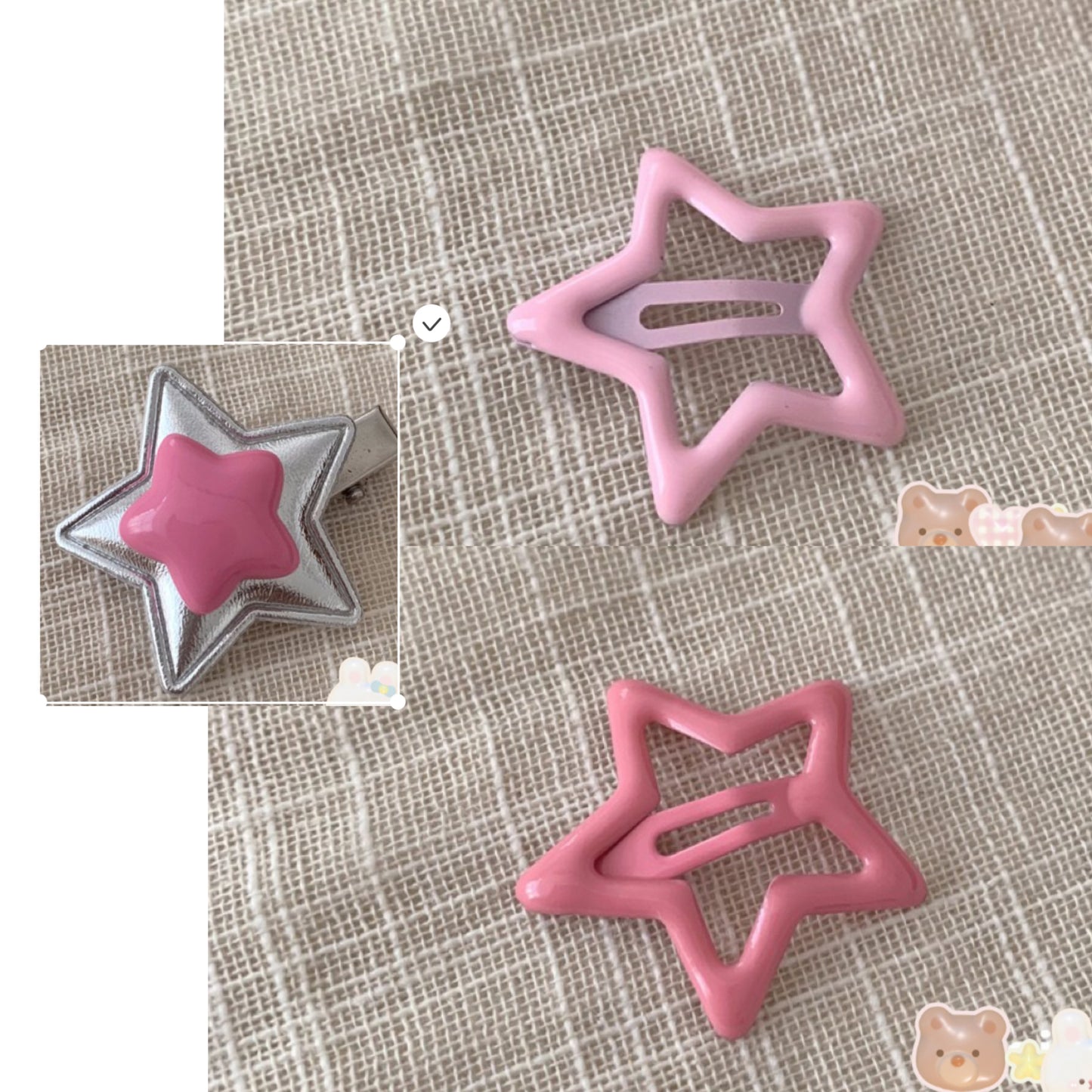 Star Shape Hearpin