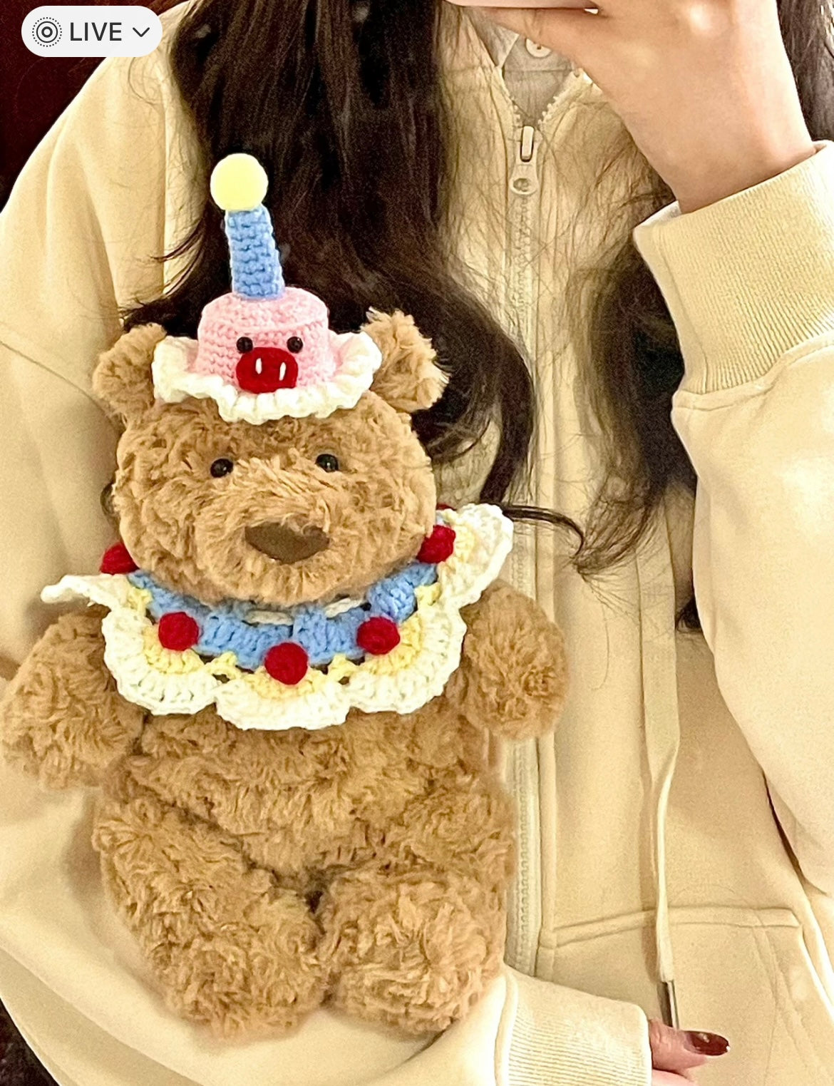 Birthday Hat&Collar jellycat Bartholomew Bear