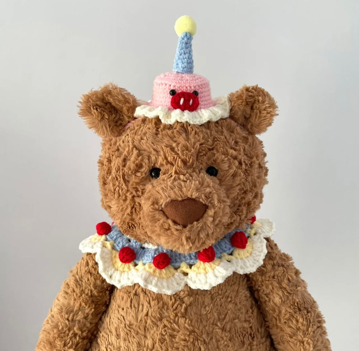 Birthday Hat&Collar jellycat Bartholomew Bear
